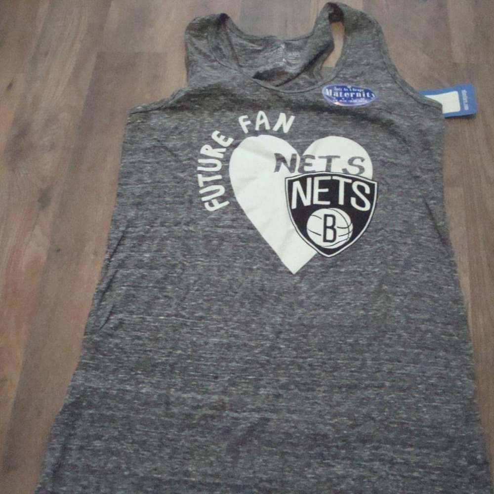 BROOKLYN NETS MATERINTY WOMENS MEDIUM VINTAGE SHIRT 00S Y2K G7